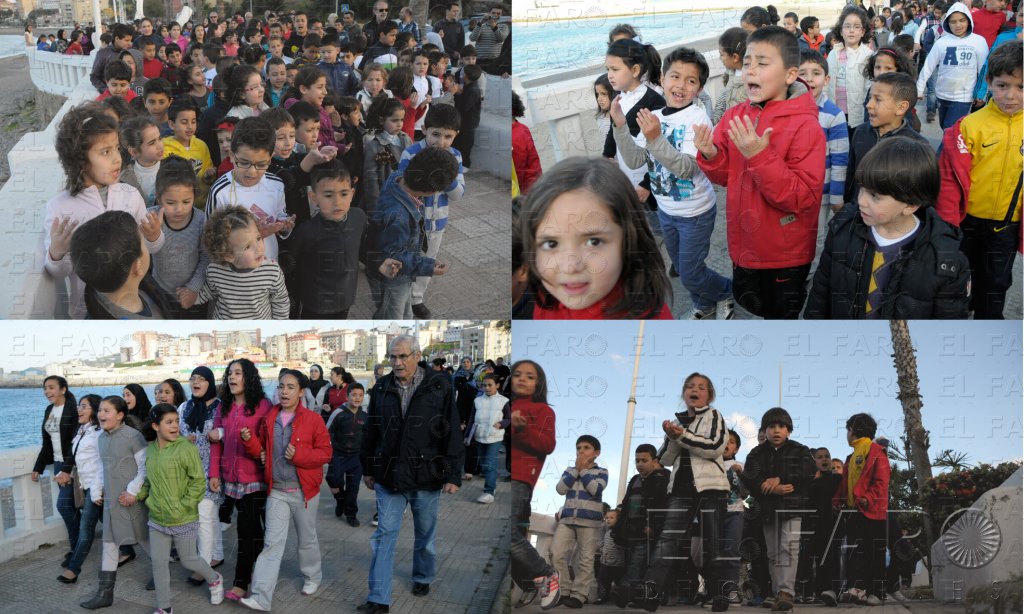 FOTOS: QUINo Decenas de niños recorrieron el Paseo de Benítez para pedir, en tiempo de sequía, lluvia, como se hace en otros países árabes tradicionalmente. alt