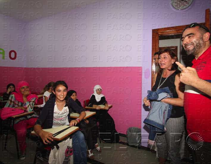 Una de las aulas femeninas de enseñanza del árabe clásico.