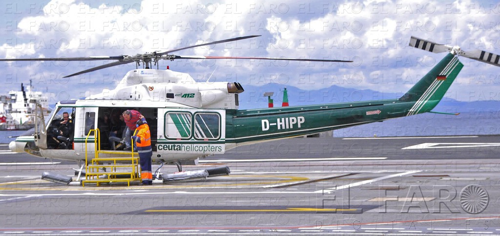el faro Ceutahelicopters ha intentando sacar tajada cada vez que había un problema con presiones a las dos administraciones.