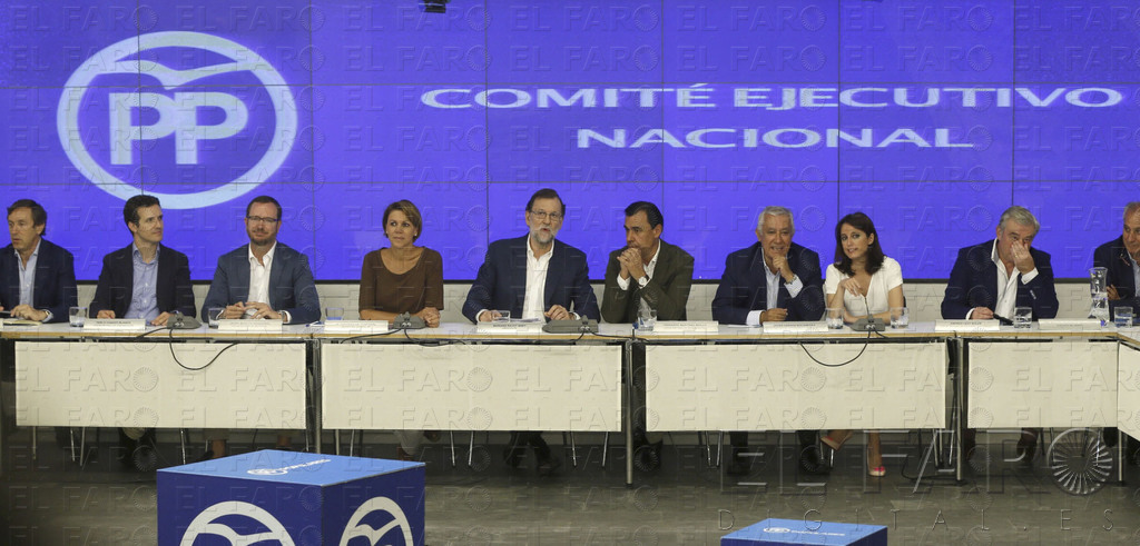 El respaldo a la propuesta presentada por Mariano Rajoy fue unánime por parte de todos los dirigentes del partido