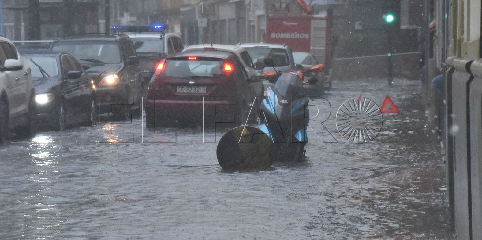 Inundaciones en la Marina por lluvia.