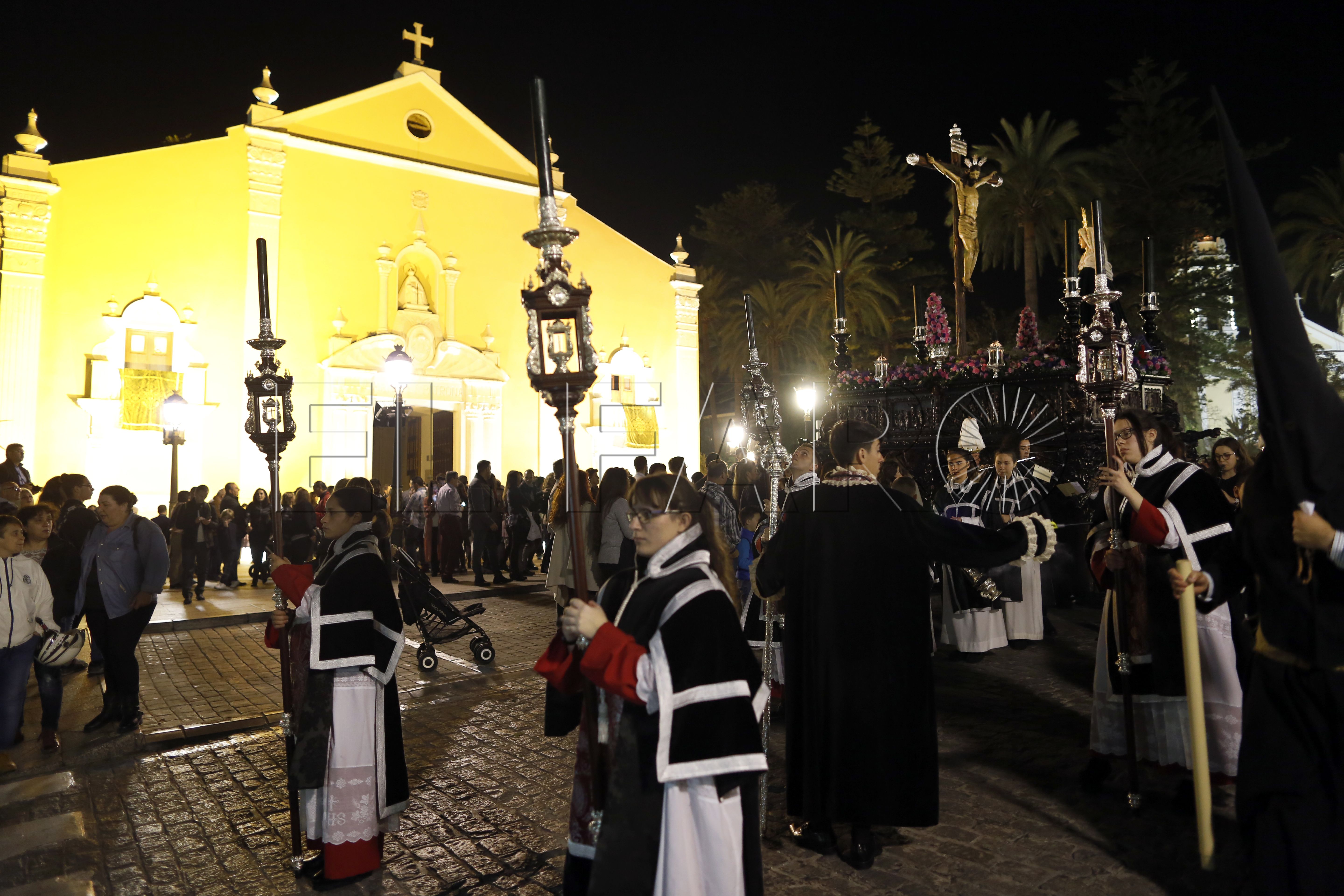 Ceuta. 13 abril 2017. Jesus Moron. Salida procesional de la Hermandad de La Vera Cruz.