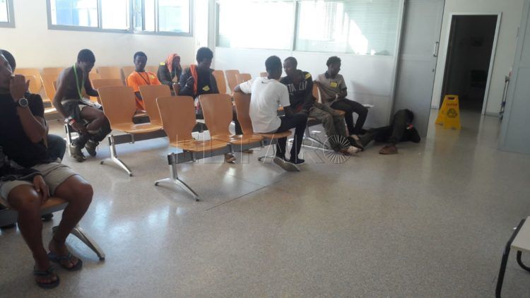 Inmigrantes heridos en hospital