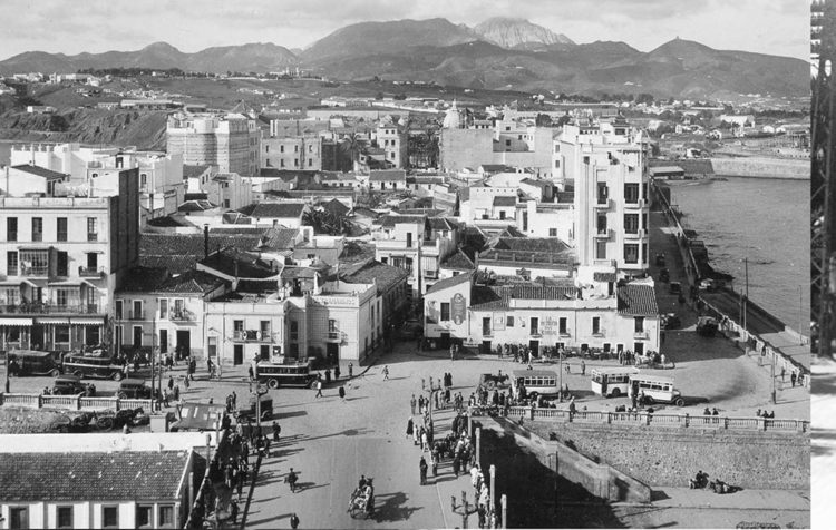 Puente de la Almina. Hacia 1930. (Colecccón Copistería Ana Sánchez)