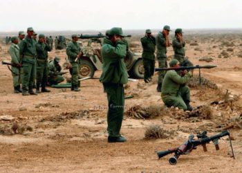 Mili marruecos soldados