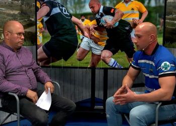 José Antonio Gavira tras su paso por el plató de FaroTV para hablar sobre su selección para formar parste del equipo nacional militar de rugby-seven.