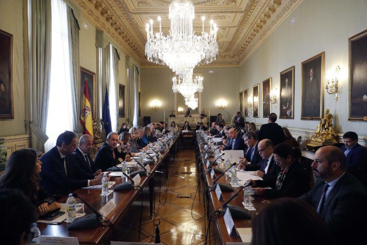 GRAF7949. MADRID, 30/01/2019.- La ministra de Política Territorial y Función Pública, Meritxell Batet, ha presidido este miércoles la reunión del comité preparatorio de impulso y seguimiento de la Conferencia de Presidentes. EFE/Javier Lizón.