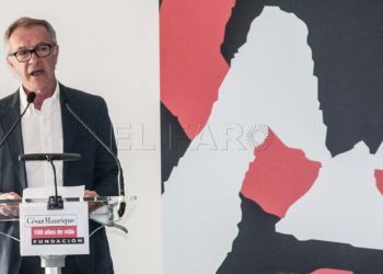 GRAFCAN3309. TAHÍCHE (LANZAROTE), 08/05/2019.- El ministro de Cultura, José Guirao, ha inaugurado esta tarde en la Fundación César Manrique el ciclo "Cuatro conversaciones de futuro", dirigido por Iñaki Gabilondo y con la intervención del politólogo y pensador Sami Nair. EFE/ Javier Fuentes