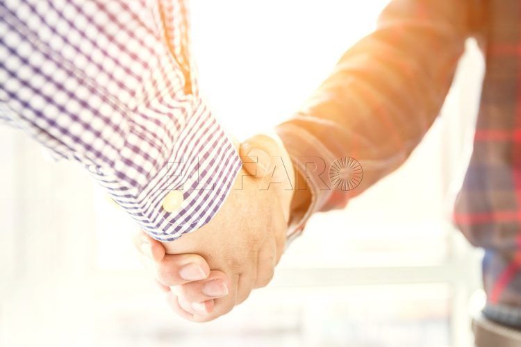 business people handshaking