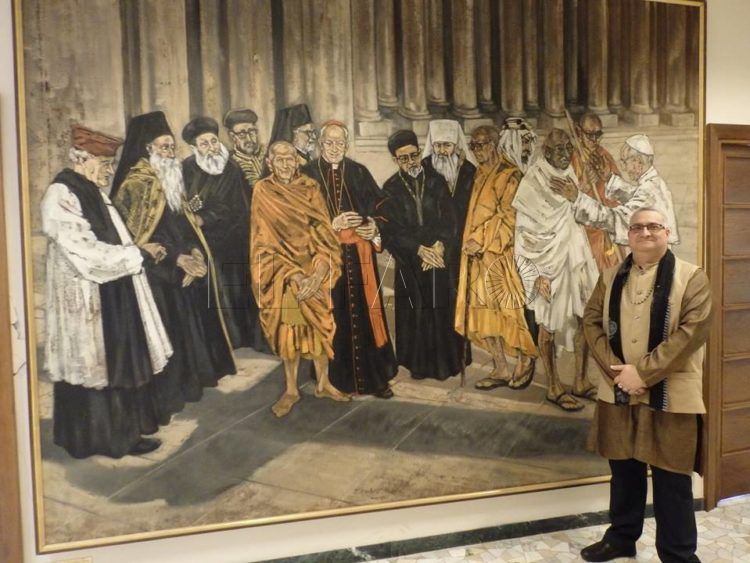 Ramchandani en la sede del Pontificio Consejo para el Diálogo Interreligioso en el Vaticano.