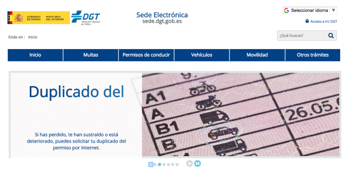 La DGT Estrena Sede Electrónica, Donde Ya Se Puede Solicitar El ...