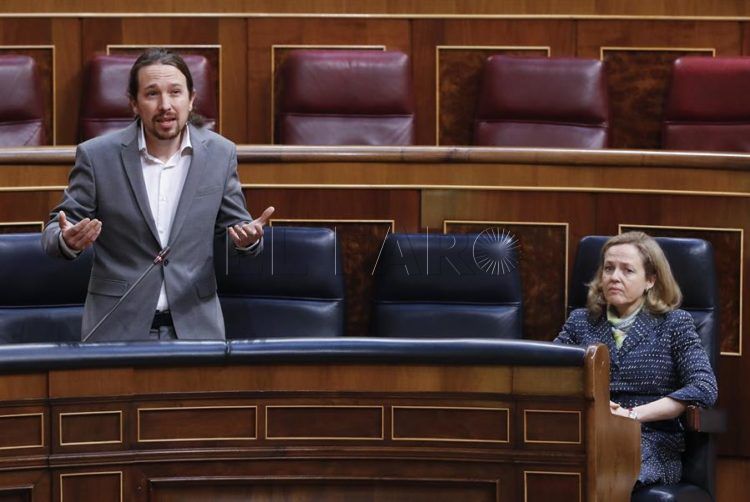 pablo-iglesias-nadia-calviño-congreso