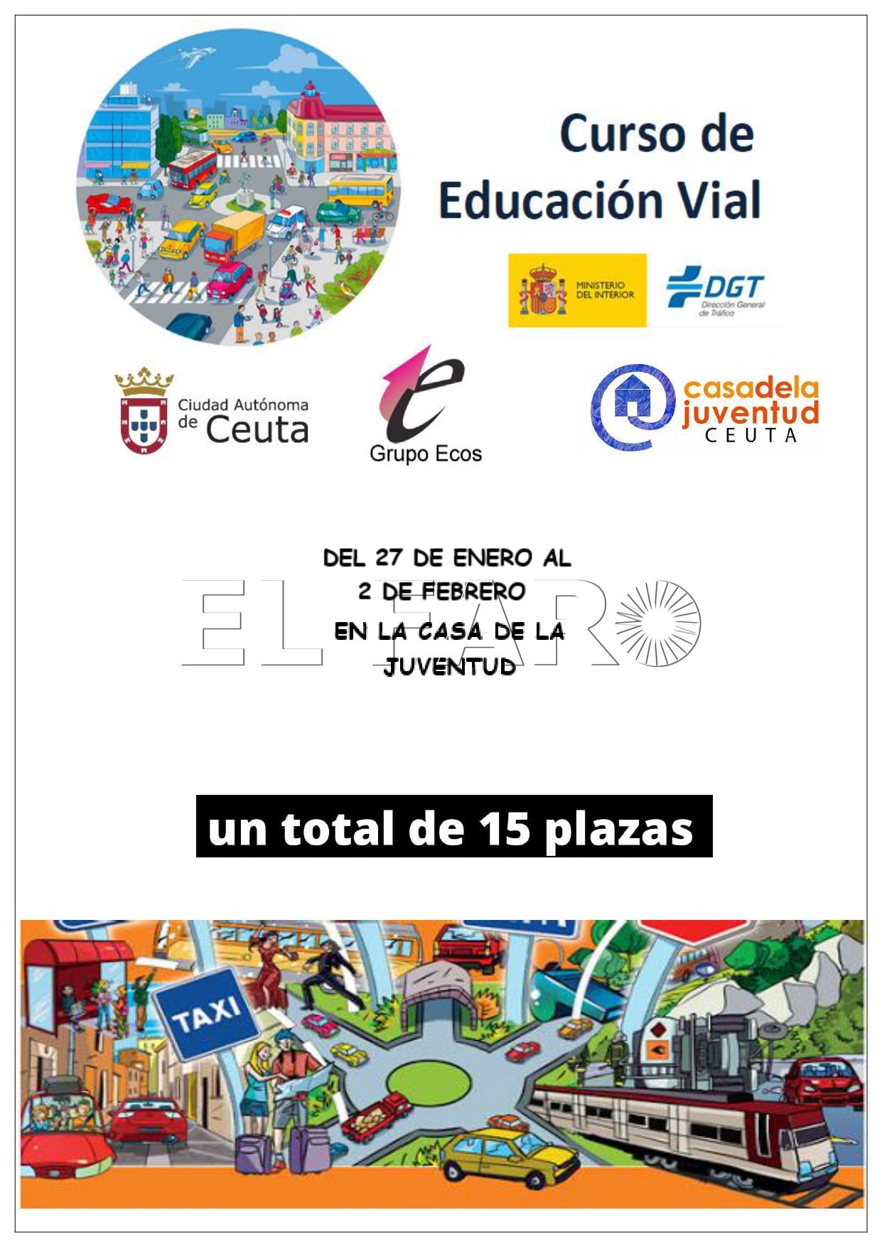 Cartel del Curso de Educacion Vial