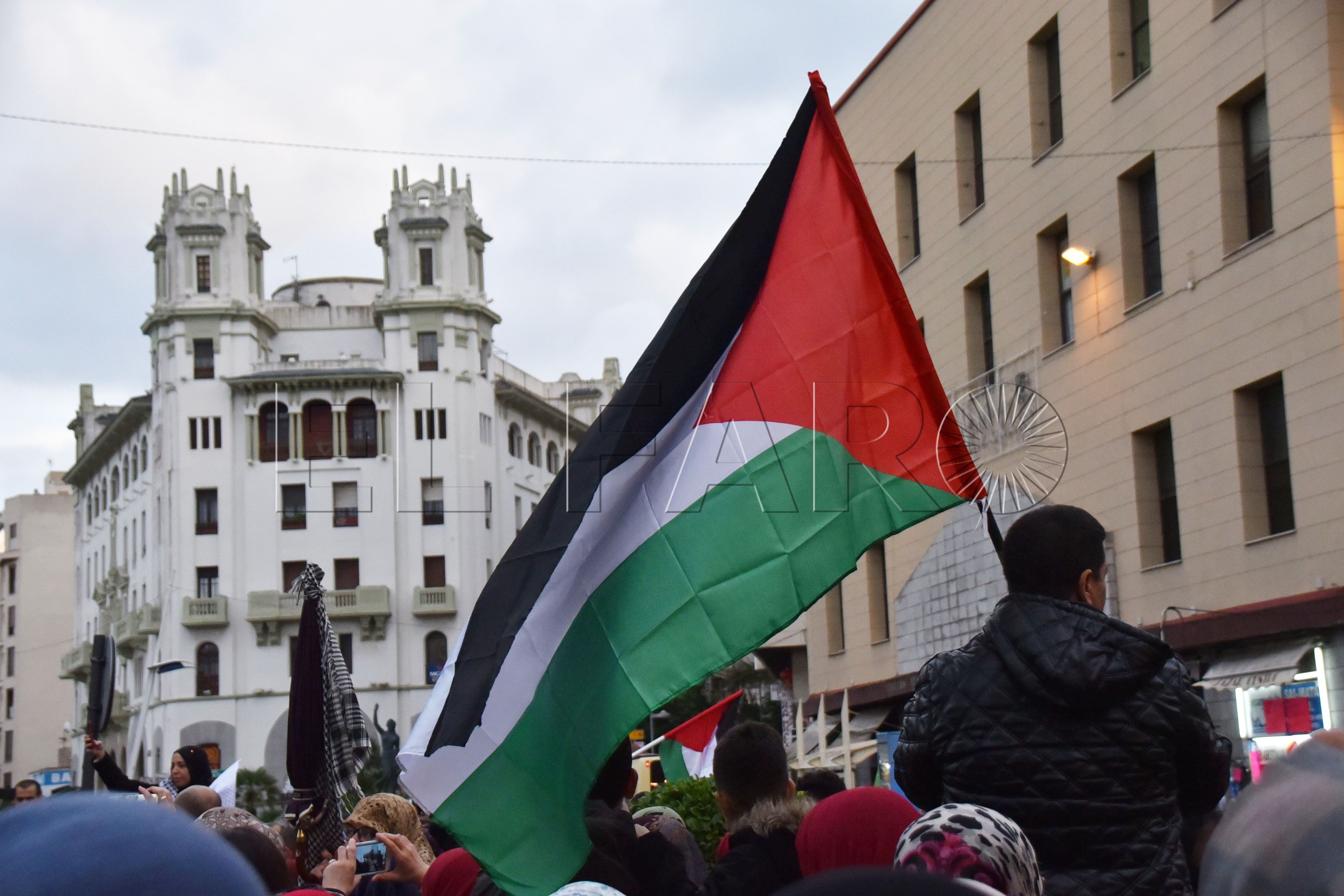 bandera-palestina-centro-ceuta-manifestacion-2017