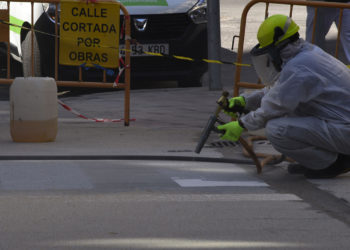 calle cortada por obras