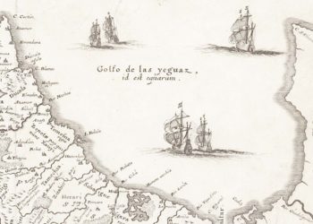 El Golfo de las Yeguas en Fezzae et Marocchi regna Africae celeberrima, de Abraham Ortelius (1527-1598). Bibliothèque Nationale de France, Département Cartes et Plans, GE D-13795.