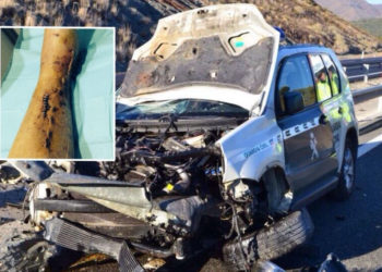 accidente dani flores guardia civil