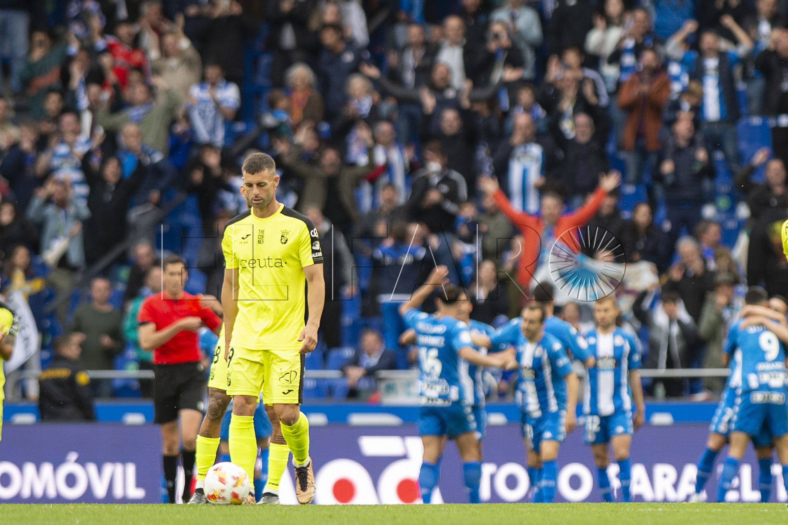 El Deportivo de la Coruña acaba con la histórica racha de la AD Ceuta FC