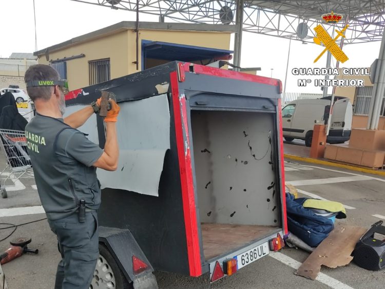 guardia civil hachis remolque