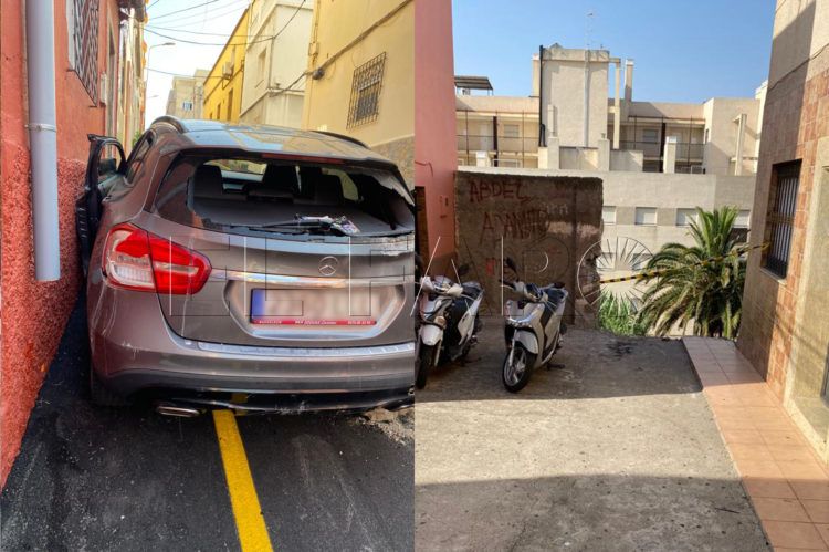 accidente-coche-muro-hadu-calle-marques-lede