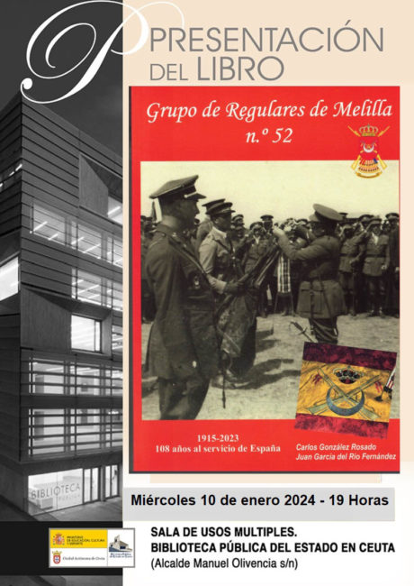 biblioteca-presentacion-libro-regulares-melilla-cartel