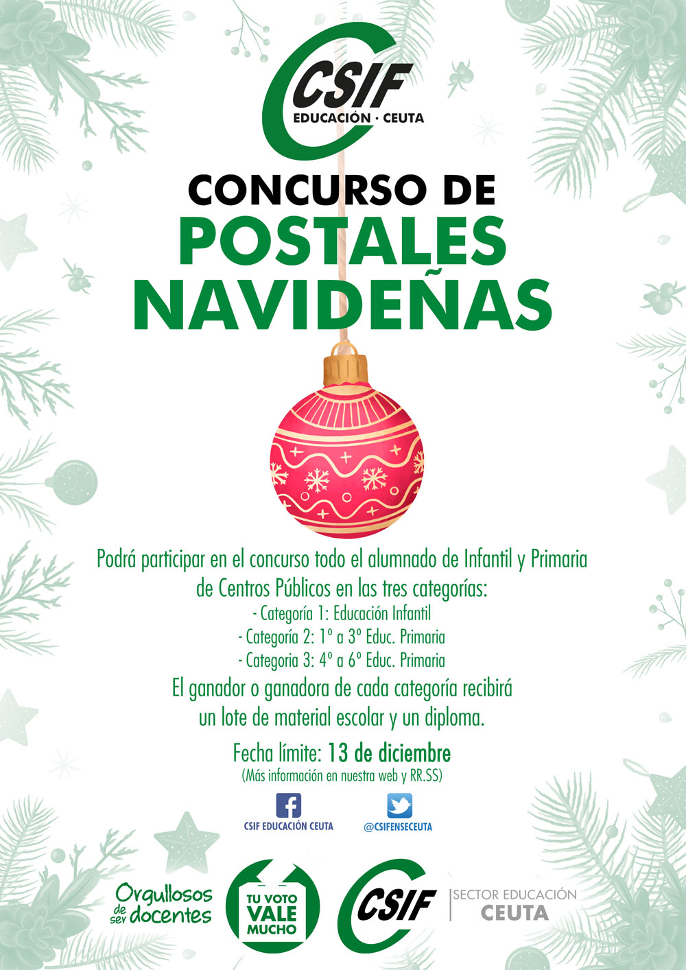 cartel-concurso-csif-postales-navidad