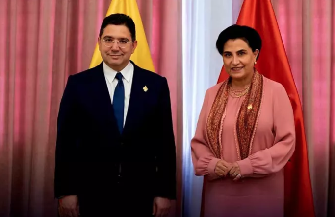 ministro-exteriores-marruecos-naser-burita-ministra-ecuador-gabriela-sommerfeld