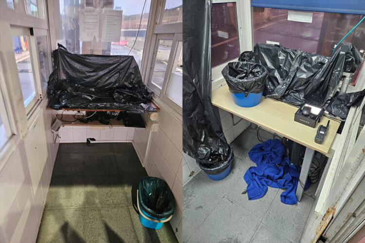 denuncia-sindicatos-policiales-frontera-inteligente-goteras-cubos