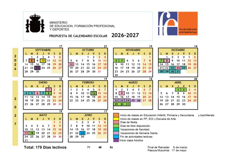 PROPUESTA CALENDARIO ACADEìMICO 2026-27-Ceuta