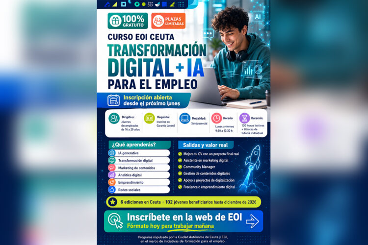 curso-gratis-ceuta-inteligencia-artificial-jovenes-desempleados
